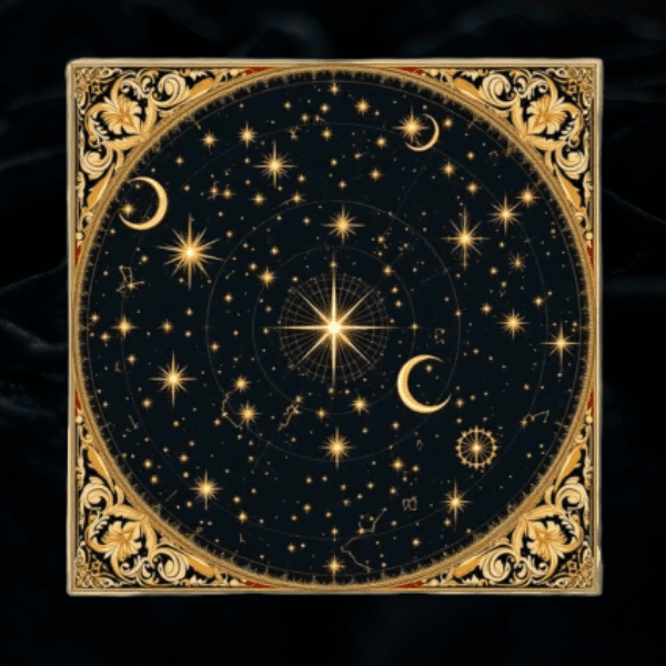 Céus Sagrados: Toalha Celestial de Altar/ Tarot e Divinação