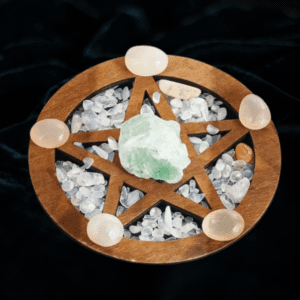 Portal Pentagrama: Ornamento de Altar Místico e Sagrado