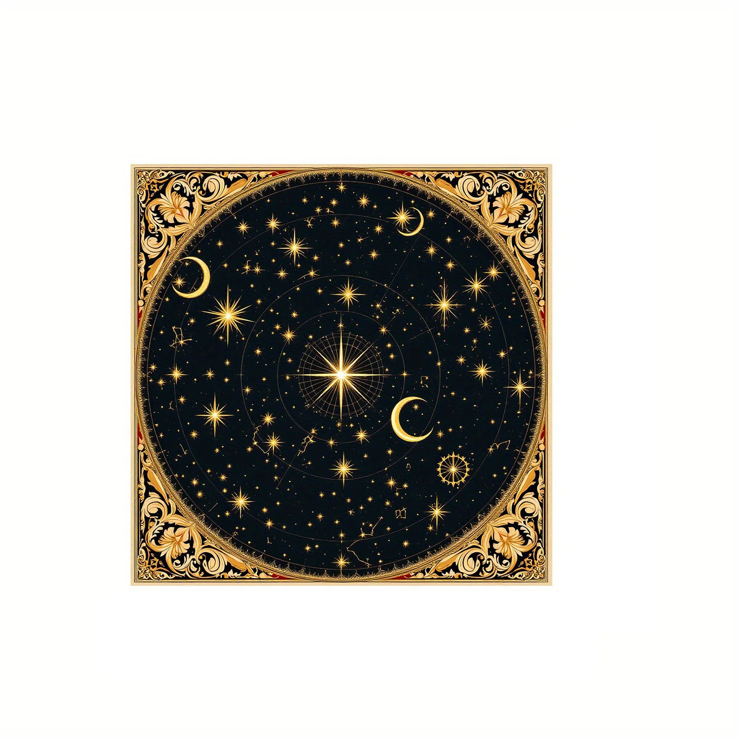 Céus Sagrados: Toalha Celestial de Altar/ Tarot e Divinação - Imagem 6
